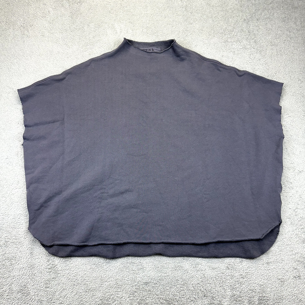 FRANK & EILEEN AUDREY CAPELET TRIPLE FLEECE GRAY SWEATSHIRT SIZE OS